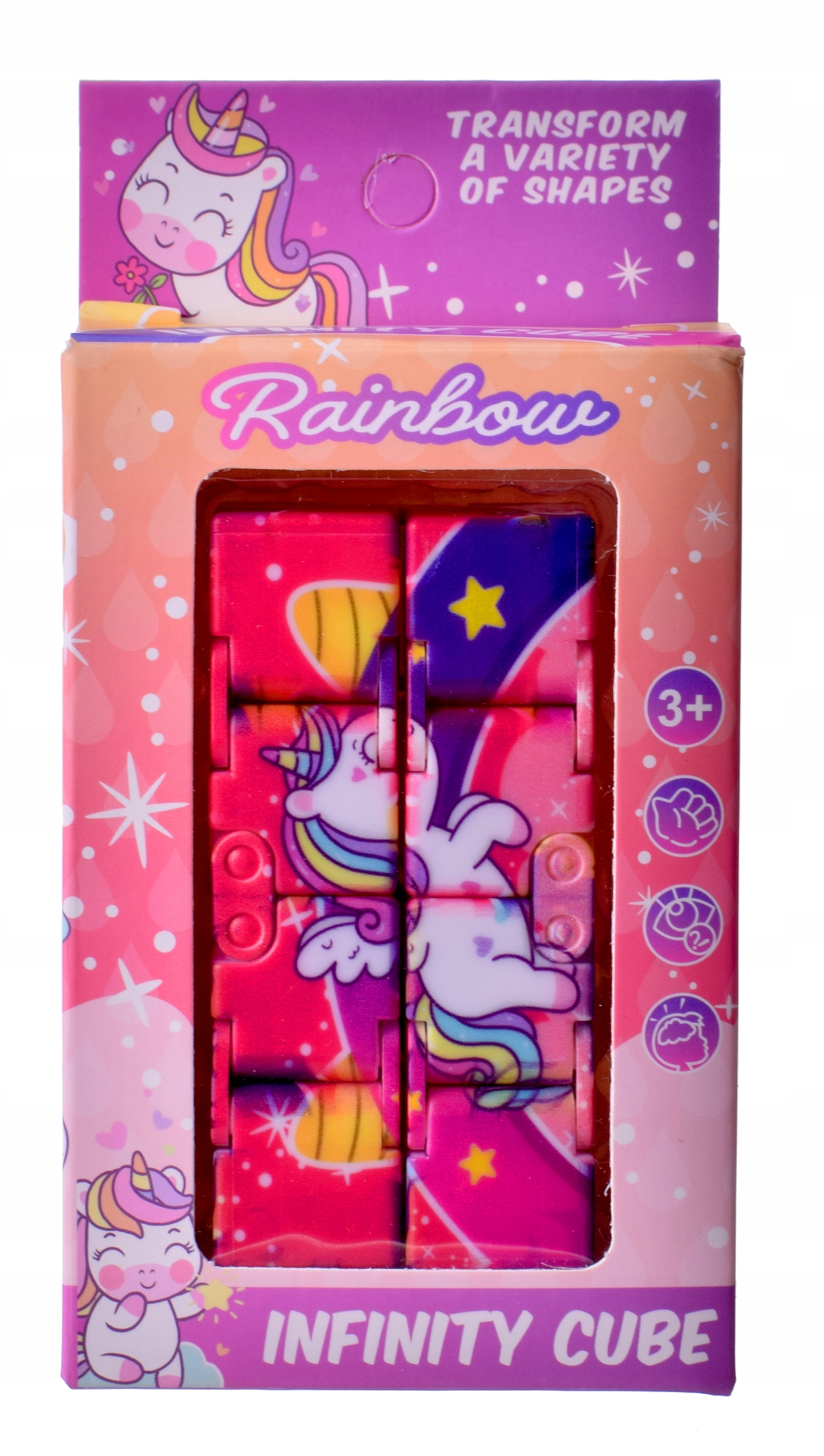 

kostka logiczna Rainbow jednorożec Infinity Cube