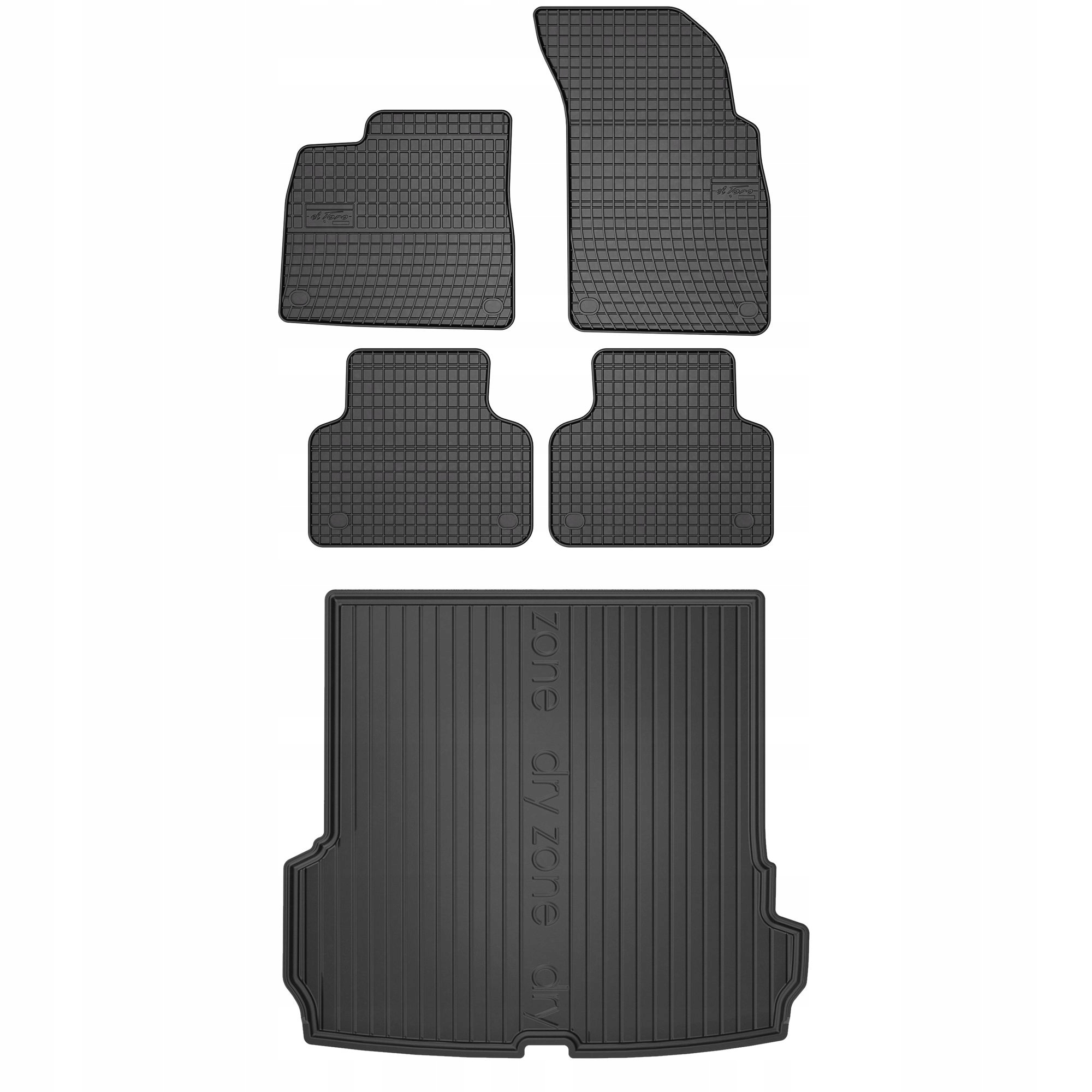 Sada gumových kobercov a rohoží Audi Q7 II od roku 2015