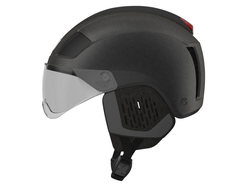 Kask rowerowy Lazer Nova KinetiCore Czarny Miejski z lampką (rozmiar L)