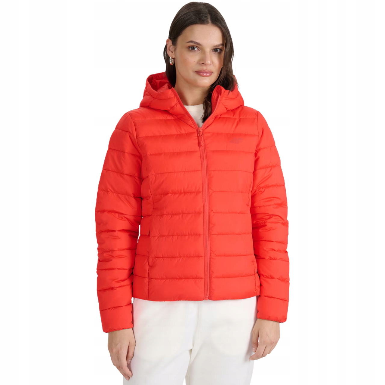 Dámská prošívaná bunda 4F F580 červená 4FWAW25TDJAF580 62S Velikost 2XL