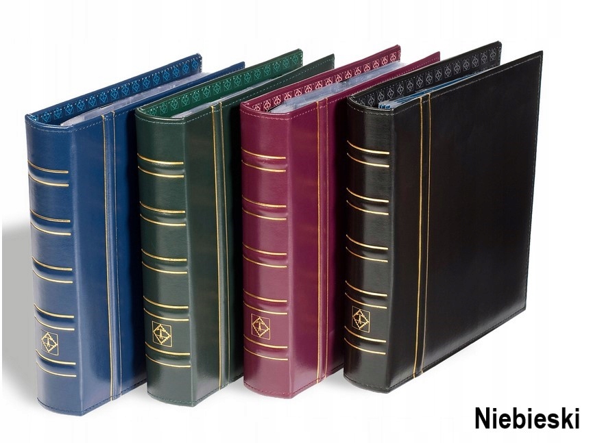 Album Klaser Na Známky 40 Stran Optima Modrý Leuchtturm MM-Sbírky