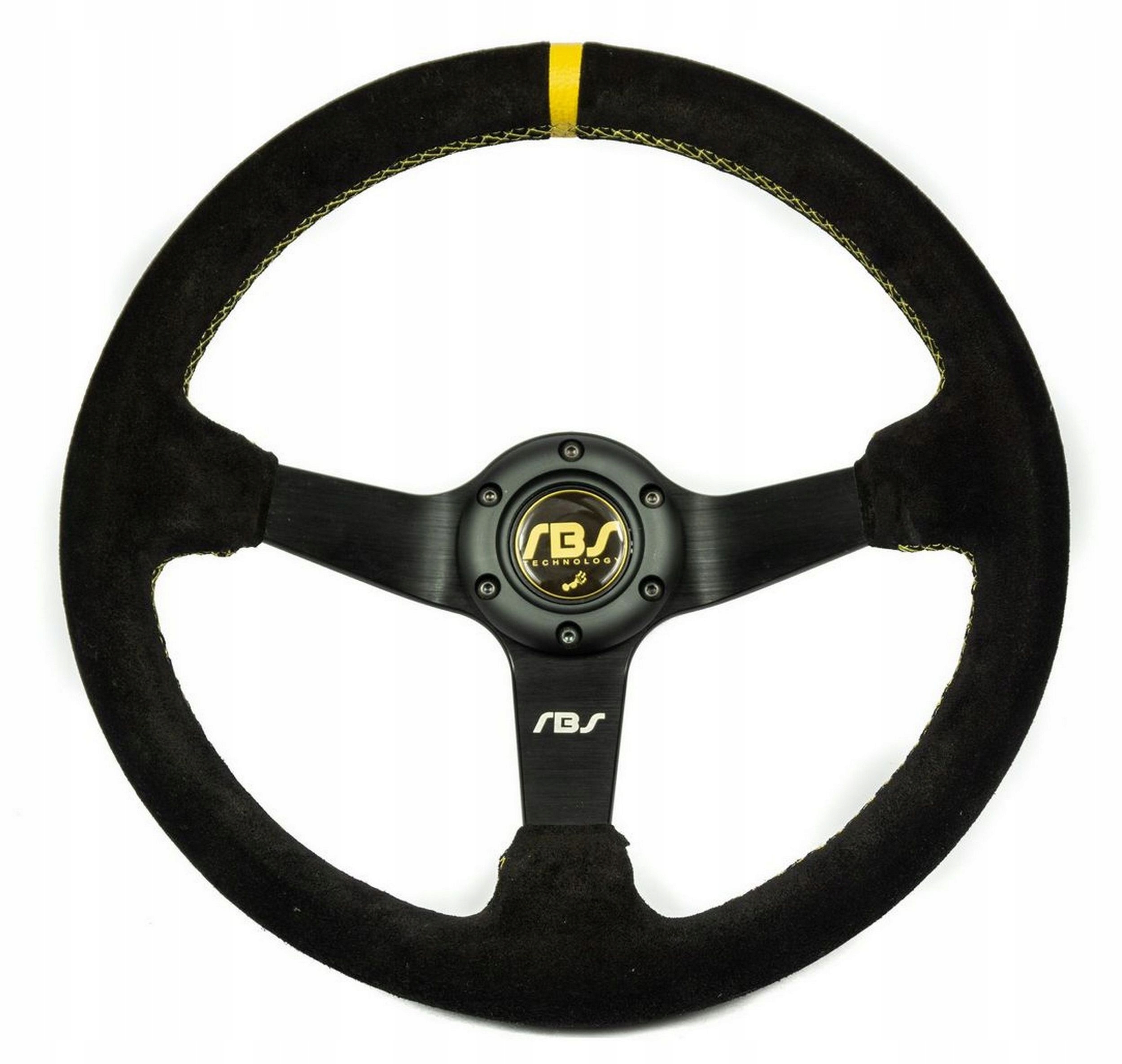 Кермо замшеве RBS Technology 350mm KJS DRIFT