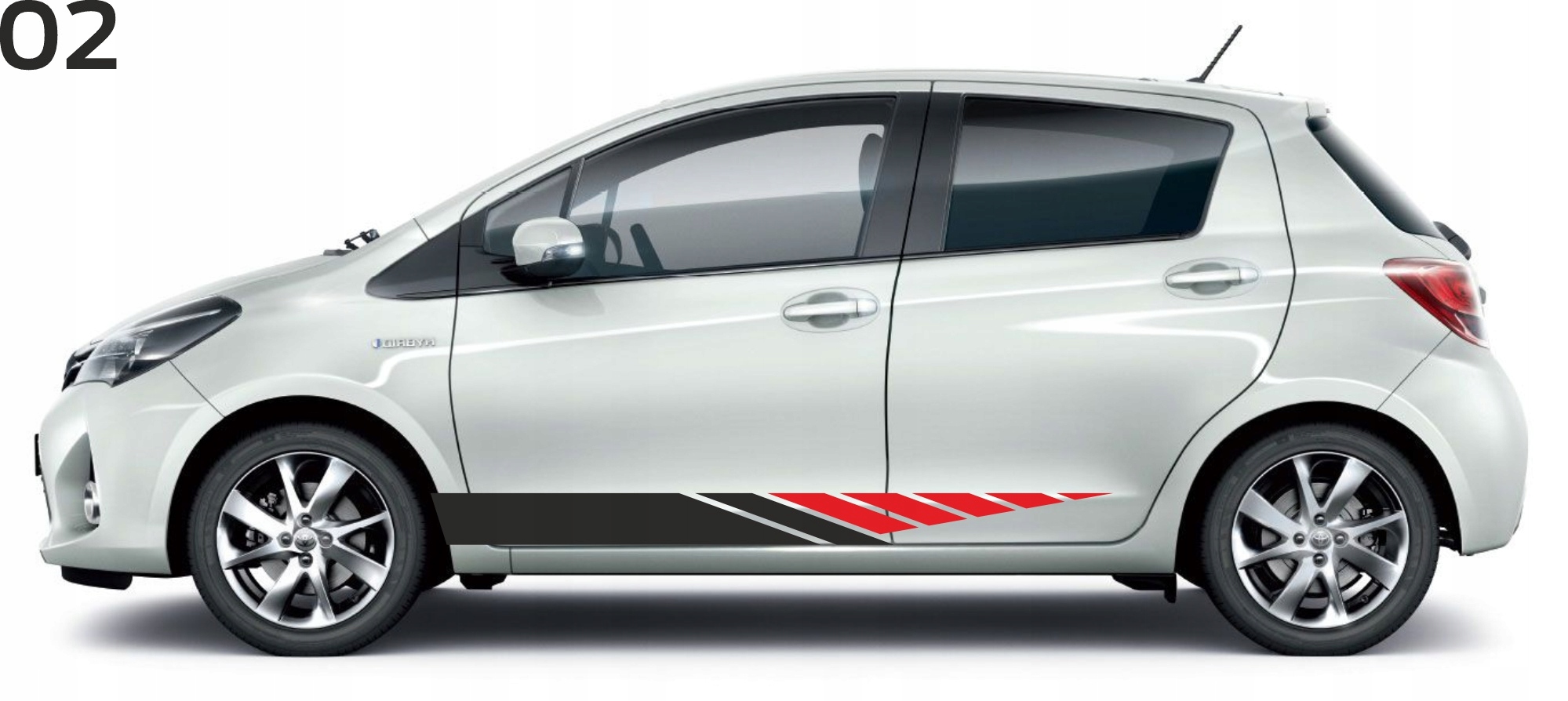 Samolepky Toyota Yaris Tuningové pásy 02