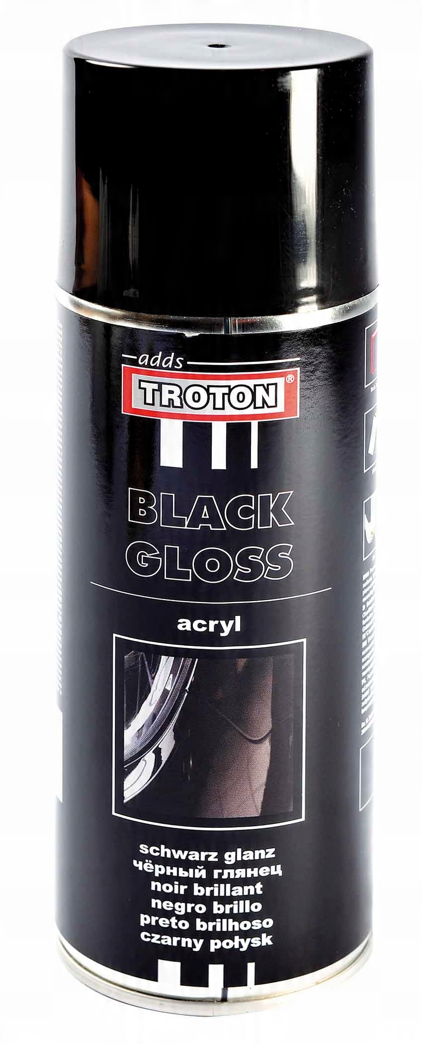

Lakier Akryl Spray Troton Czarny Połysk 400ml