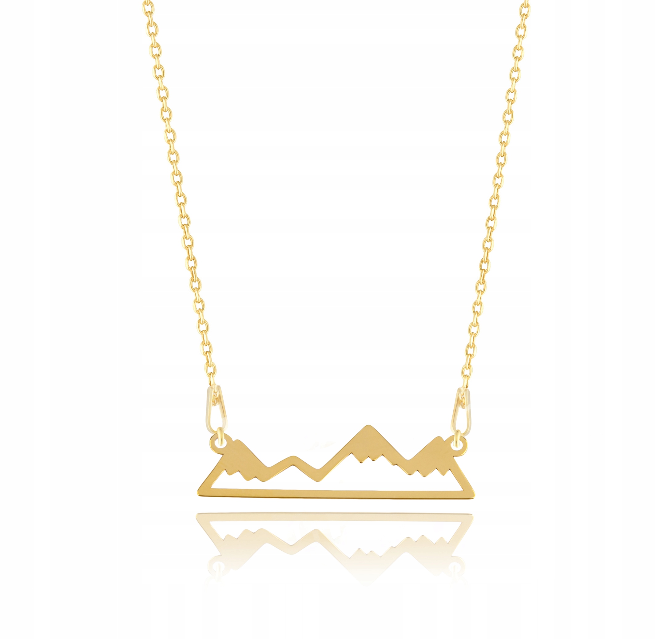 

Złoty Naszyjnik celebrytka Góry srebro 925