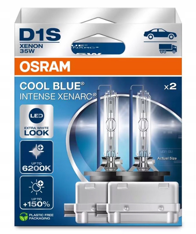 2x Żarówki Żarniki Xenon D1S Ksenon Osram Cool Blue Intense Xanarc 6200K