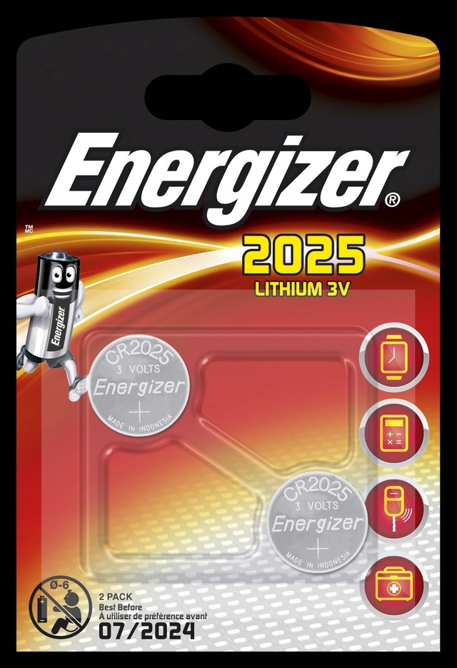 

Bateria CR-2025 3V Energizer (2szt)