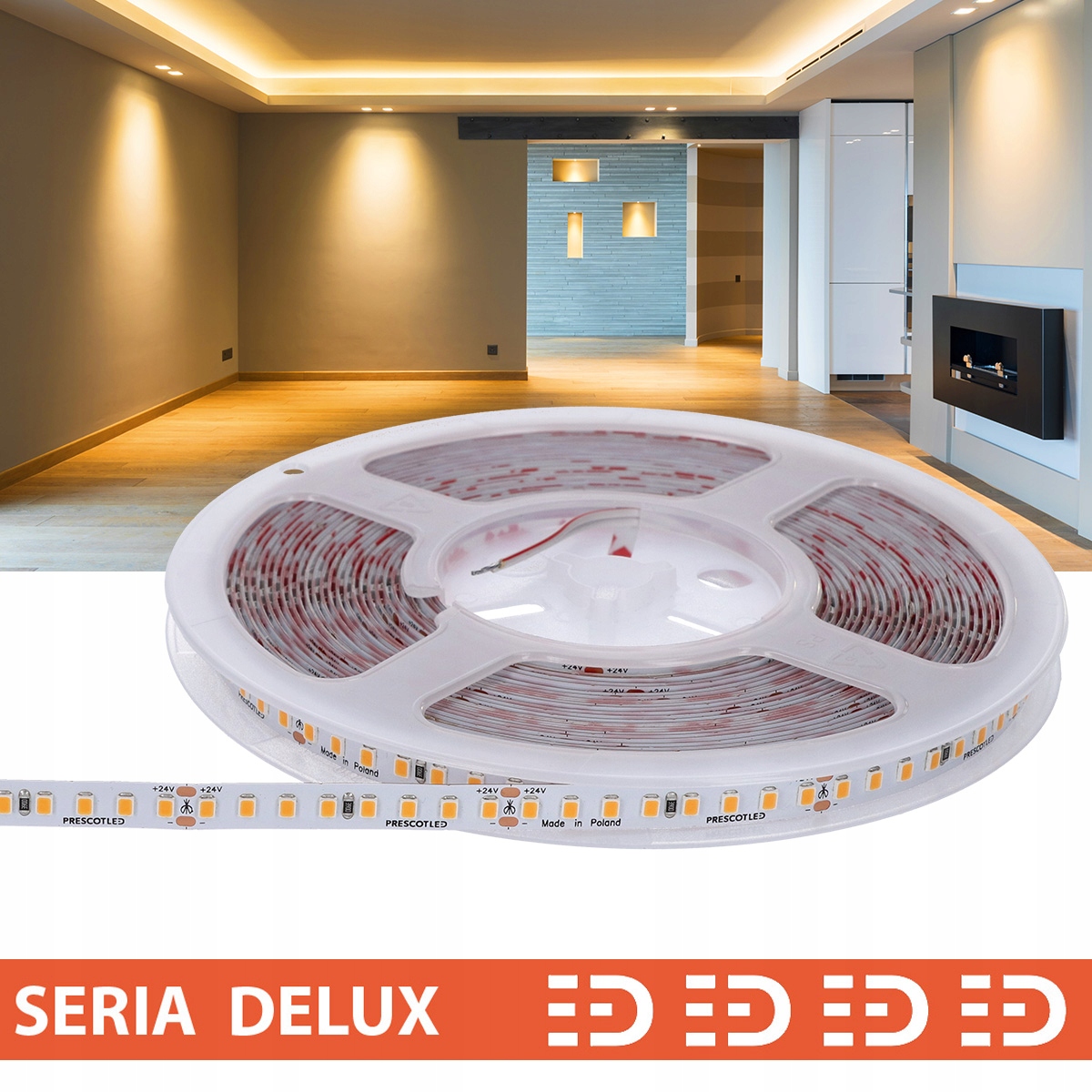 Led pásik Low Brightness |Teplá biela|24V|160 LED/m|10 m 7 rokov záruka