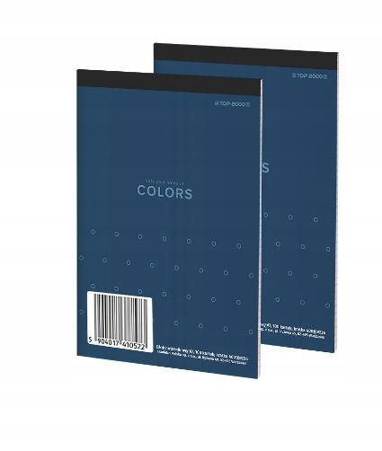 Blok biurowy A7 100 kartek TOP2000 COLORS