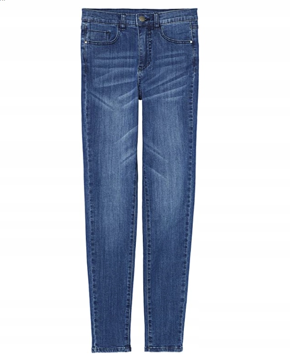 

Spodnie damskie jeansy wysoki stan 3XL pas 100cm