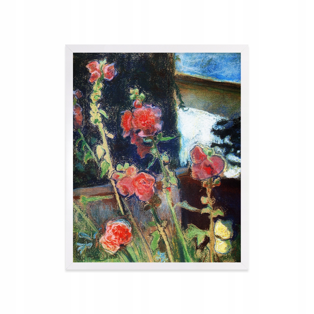 Картина Ян Станиславский мальвы 40x50 цветы
