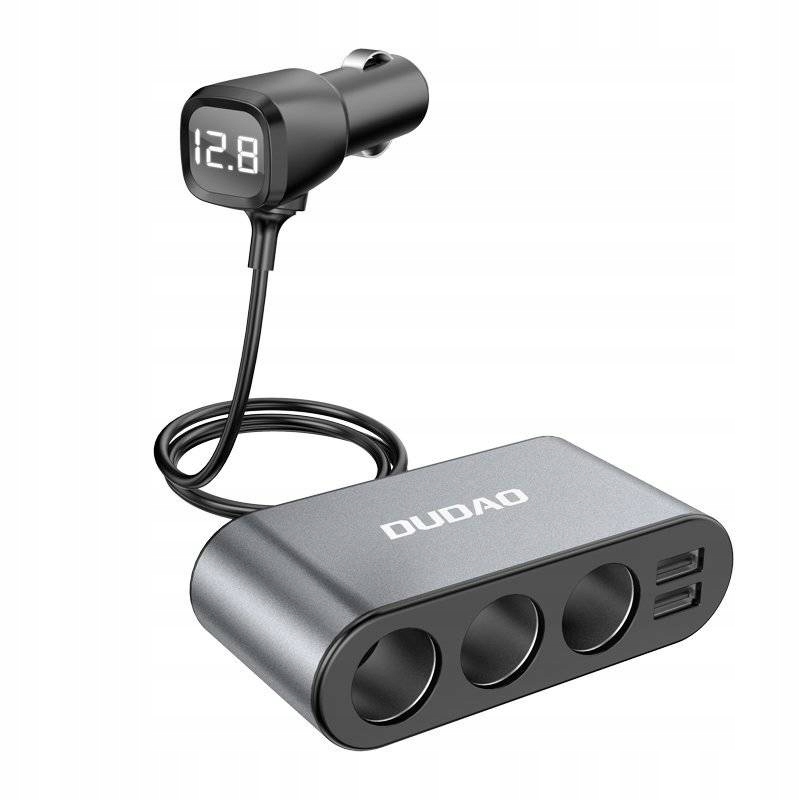 

Dudao ładowarka samochodowa 2xUSB i 3x gniazda