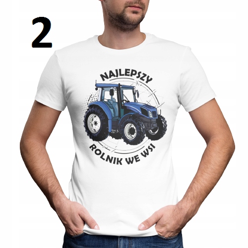 KOSZULKA MĘSKA T-SHIRT CIĄGNIK TRAKTOR RÓŻNE WZORY Wzór dominujący print (nadruk)