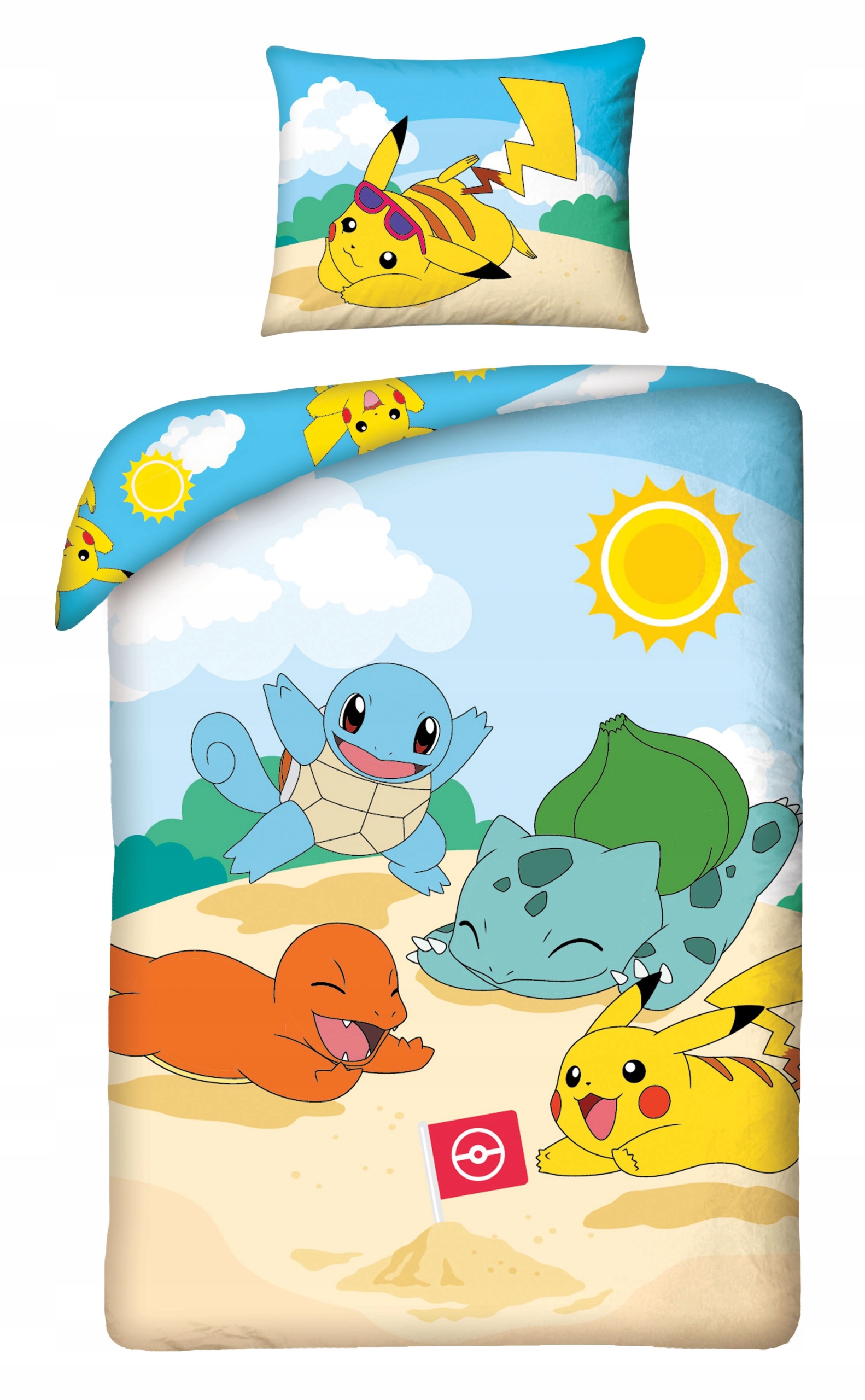 

Pościel Bawełniana 140 X 200 CM Pokemon Pikachu