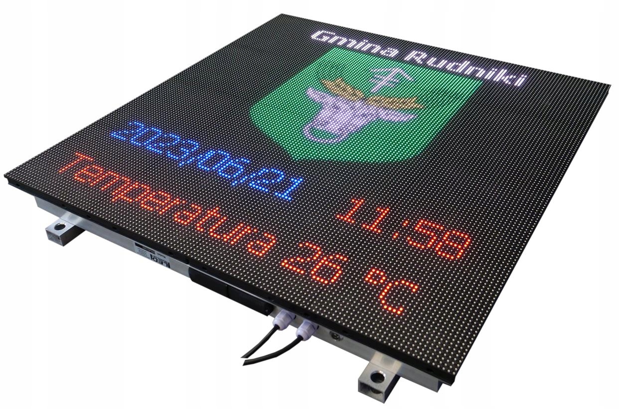 Ekran ,Wyświetlacz informacyjny LED OP5mm-SMD (64cmx64cm) Długość (cm) 64