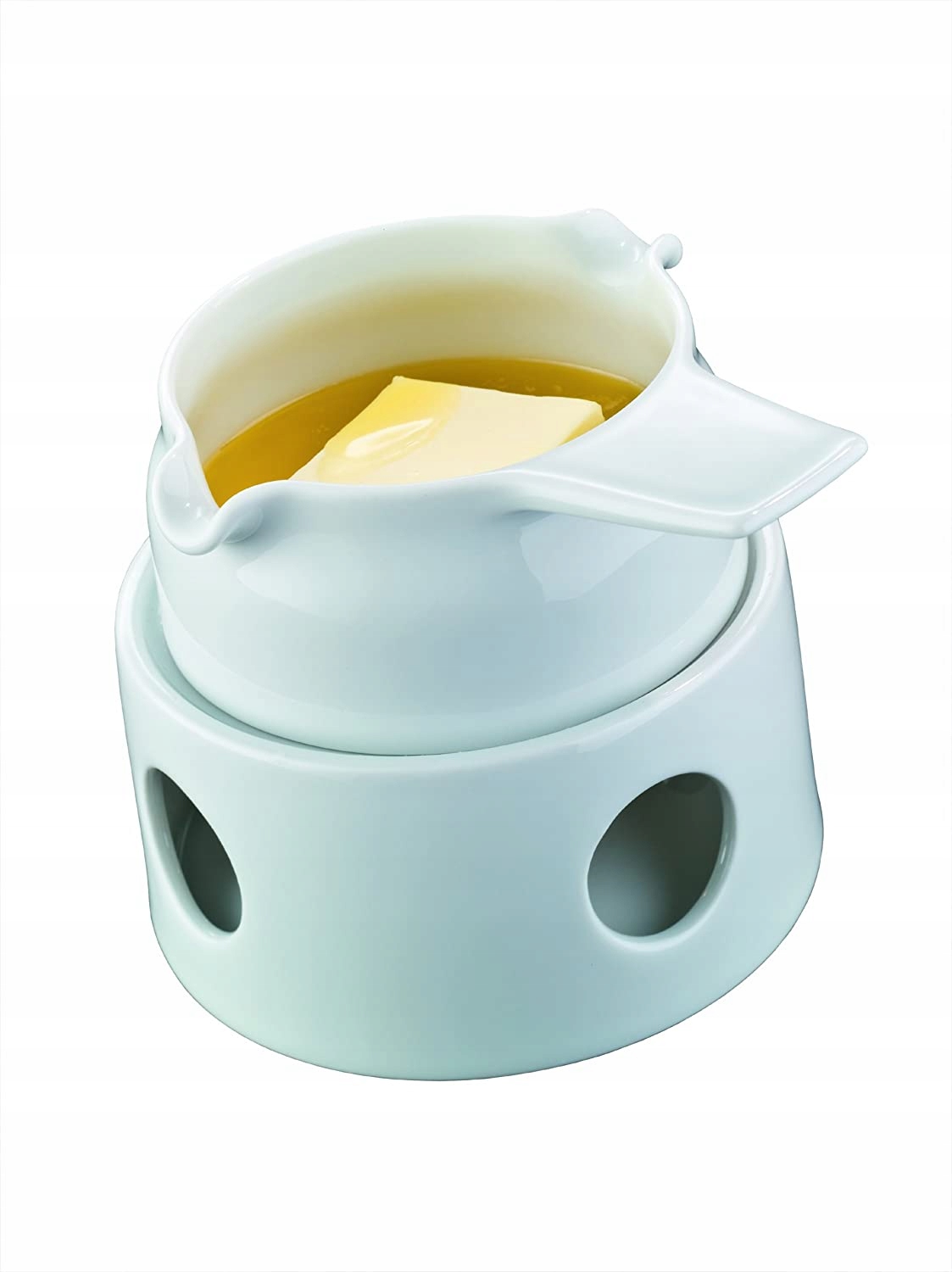 PORCELANOWE NACZYNIE DO TOPIENIA MASŁA, CZEKOLADY