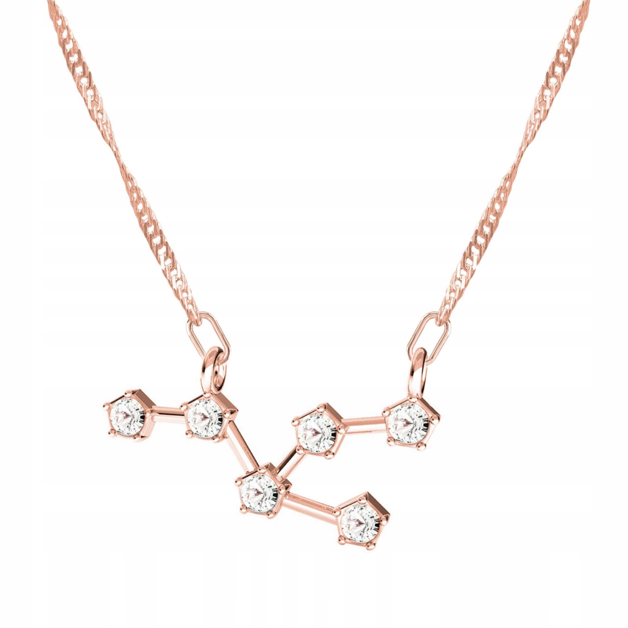 Pozlacený náhrdelník se znamením zvěrokruhu Býk Taurus Stříbro 925