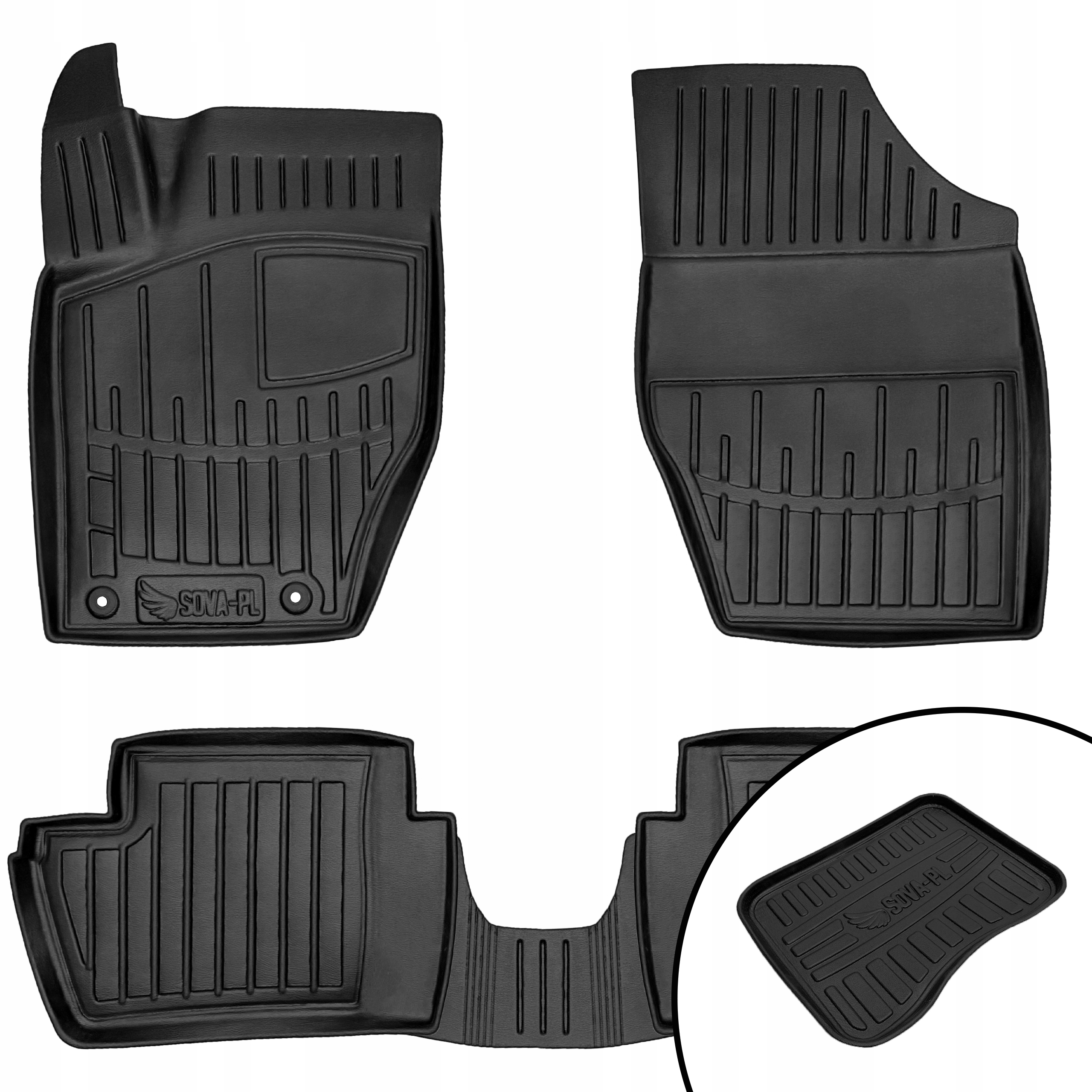 Dywaniki gumowe Peugeot 307 1 (2001-2011)=> +mata na buty