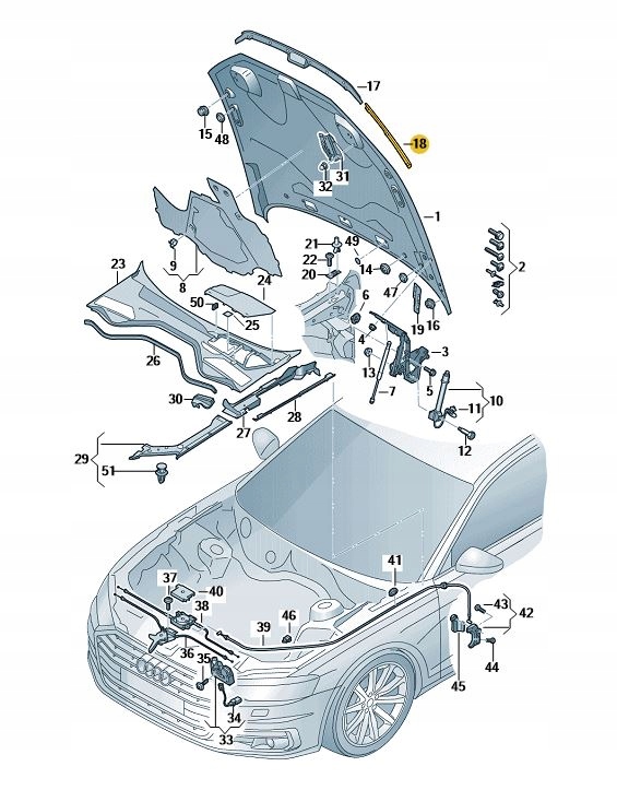 оригинал Audi OE 4N0823126A