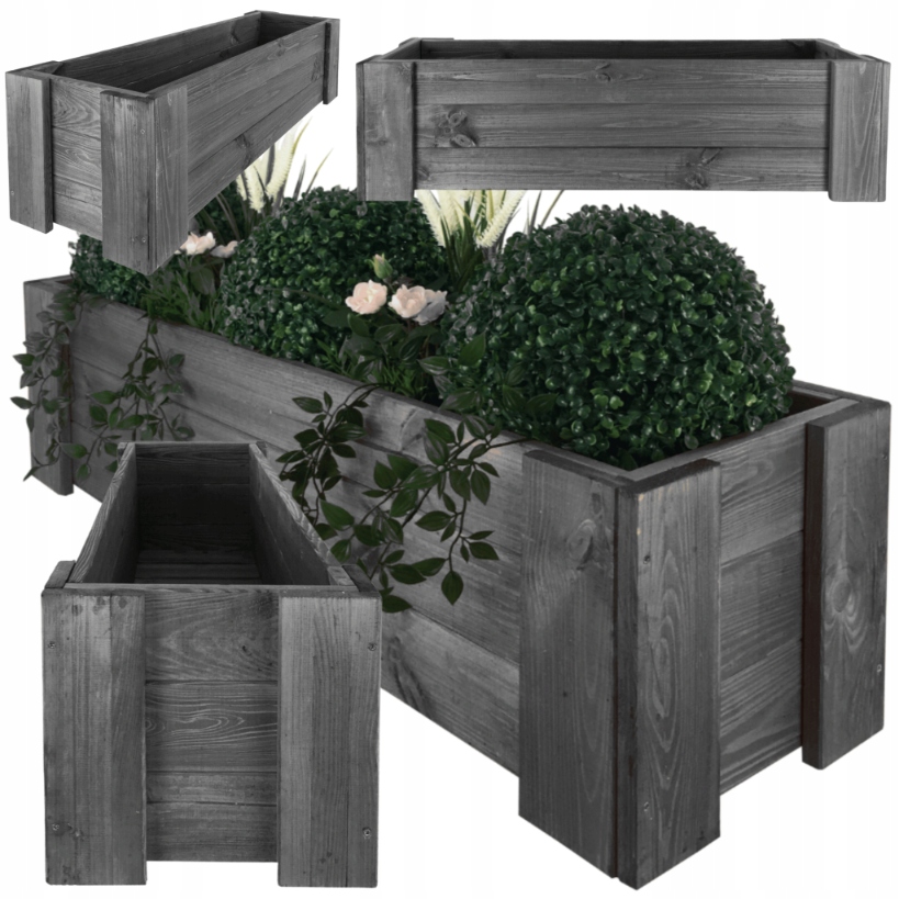 Truhlica herbárium kvetináč bylinkový obal na kvetináč borovica 30X100X30 cm Eko