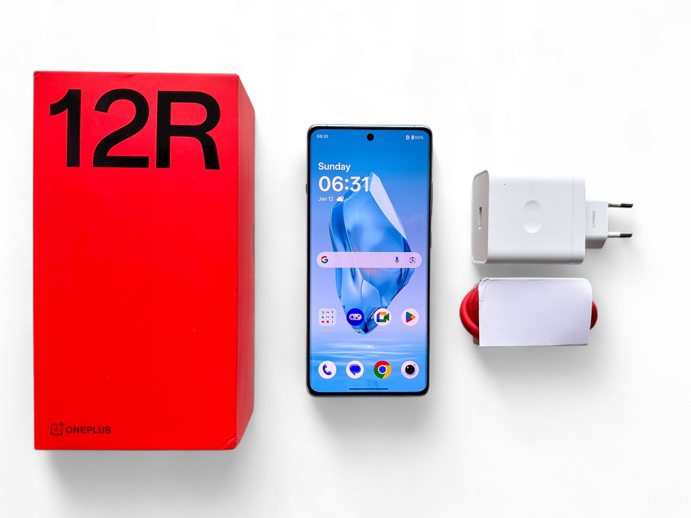 美品】OnePlus 12R 16GB+256GB ブルー グローバル版 美品】OnePlus 12R