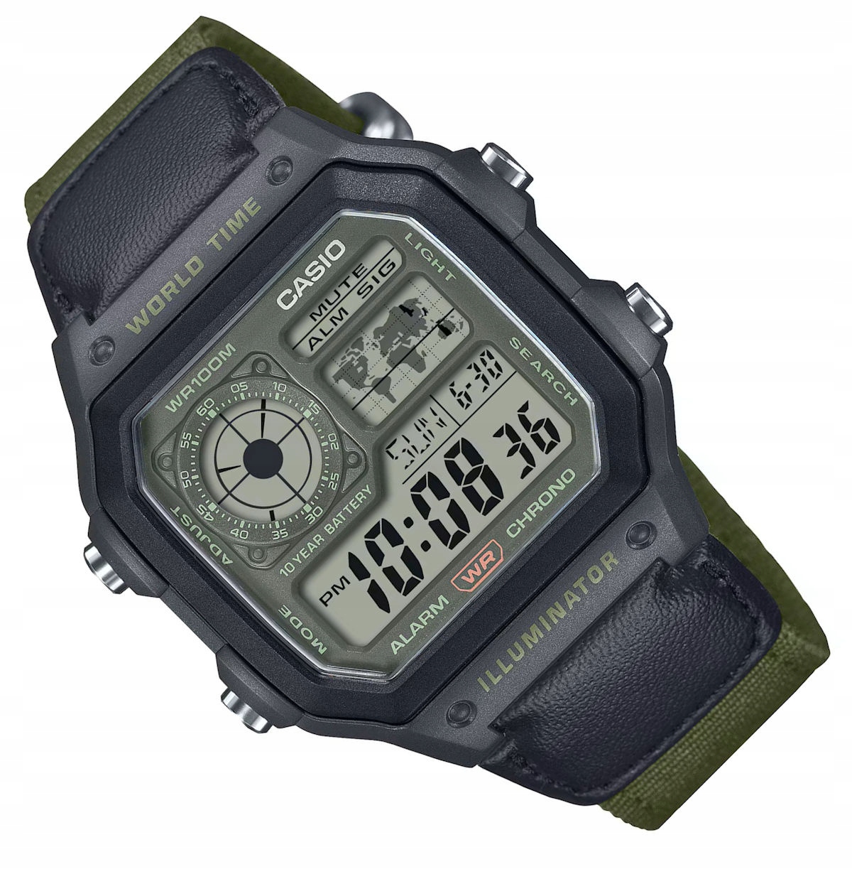 Sportovní Mládežnické Hodinky Casio Na Párovém Řemínku AE-1200WHUB -3AVEF