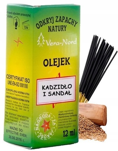 

Vera Nord Kadzidło i Sandał Olejek Zapachowy 12ml
