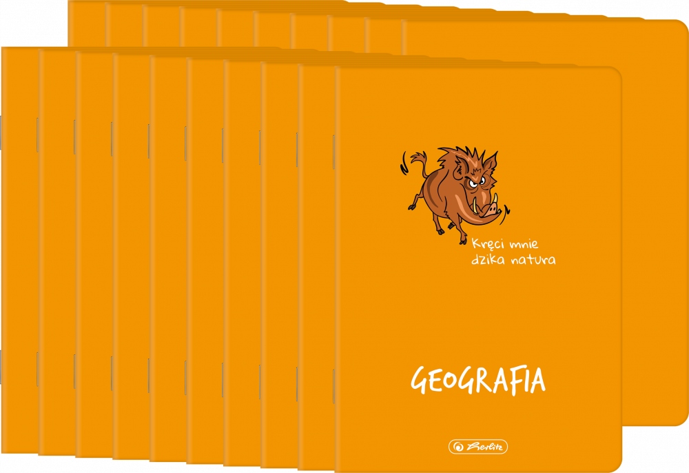 Zeszyt do geografii A5 w kratkę przedmiotowy Herlitz Eco 60 kartek x20