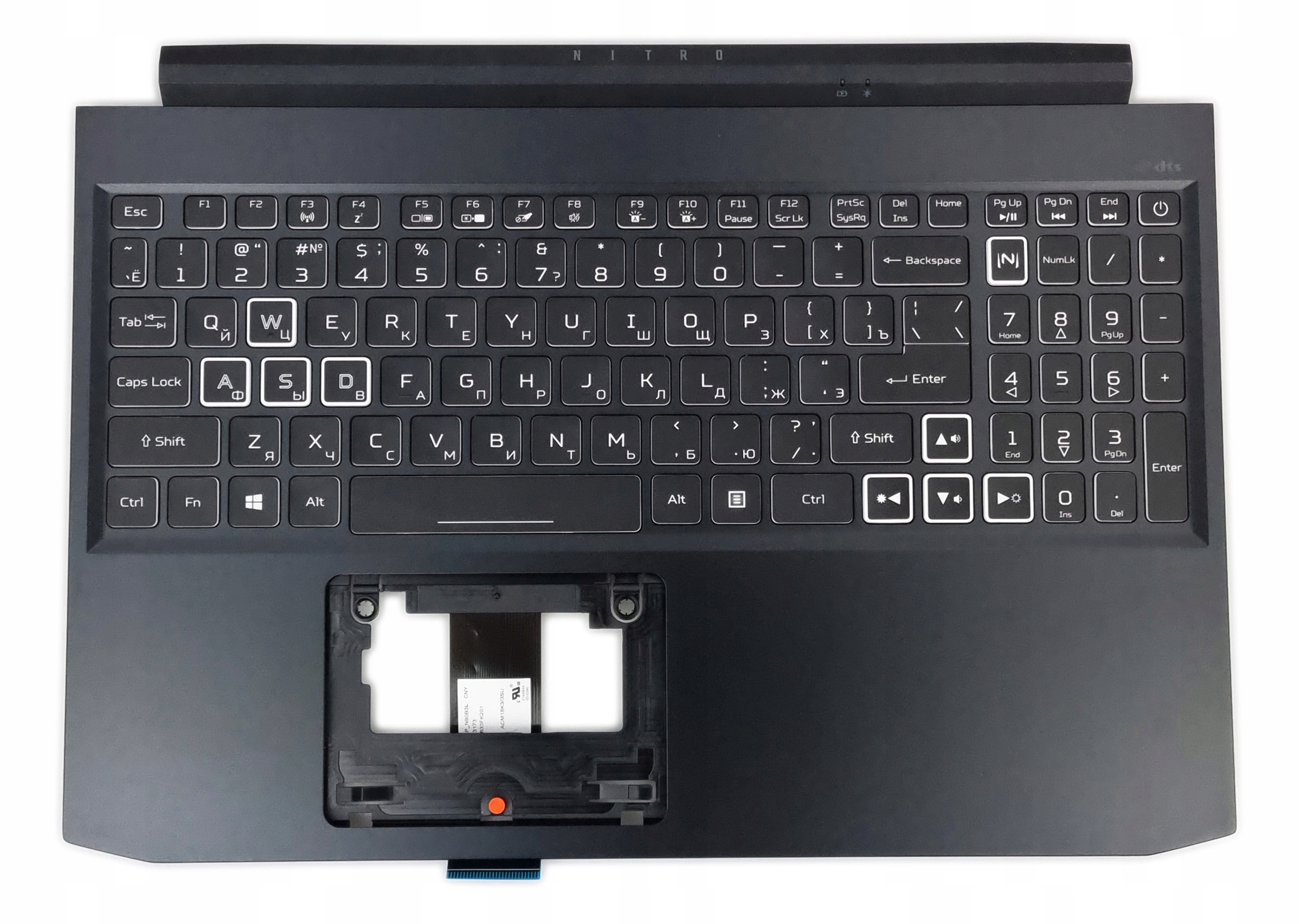 Nová Klávesnice Acer Nitro 7 AN715-52 GTX1660 RTX2060 Ruská