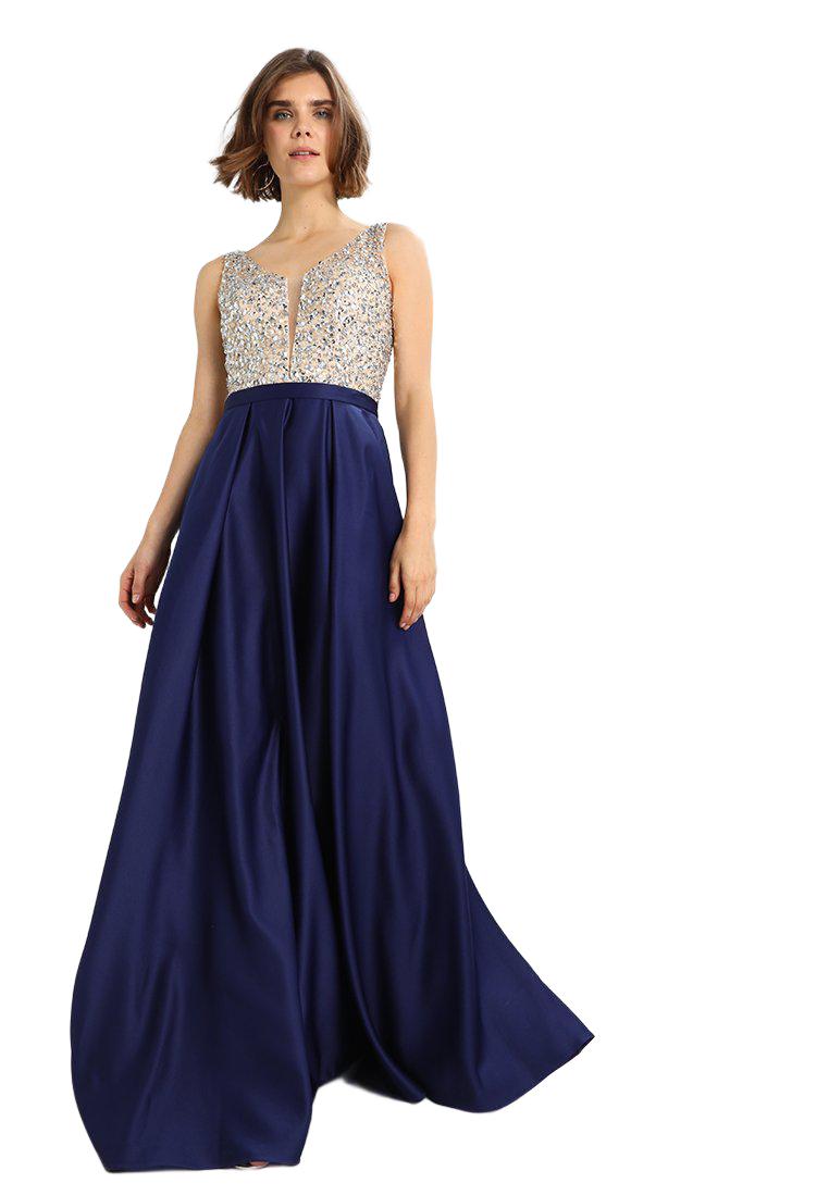 Mascara Šaty Tmavě Modré Flitry Korálky Rzlm S