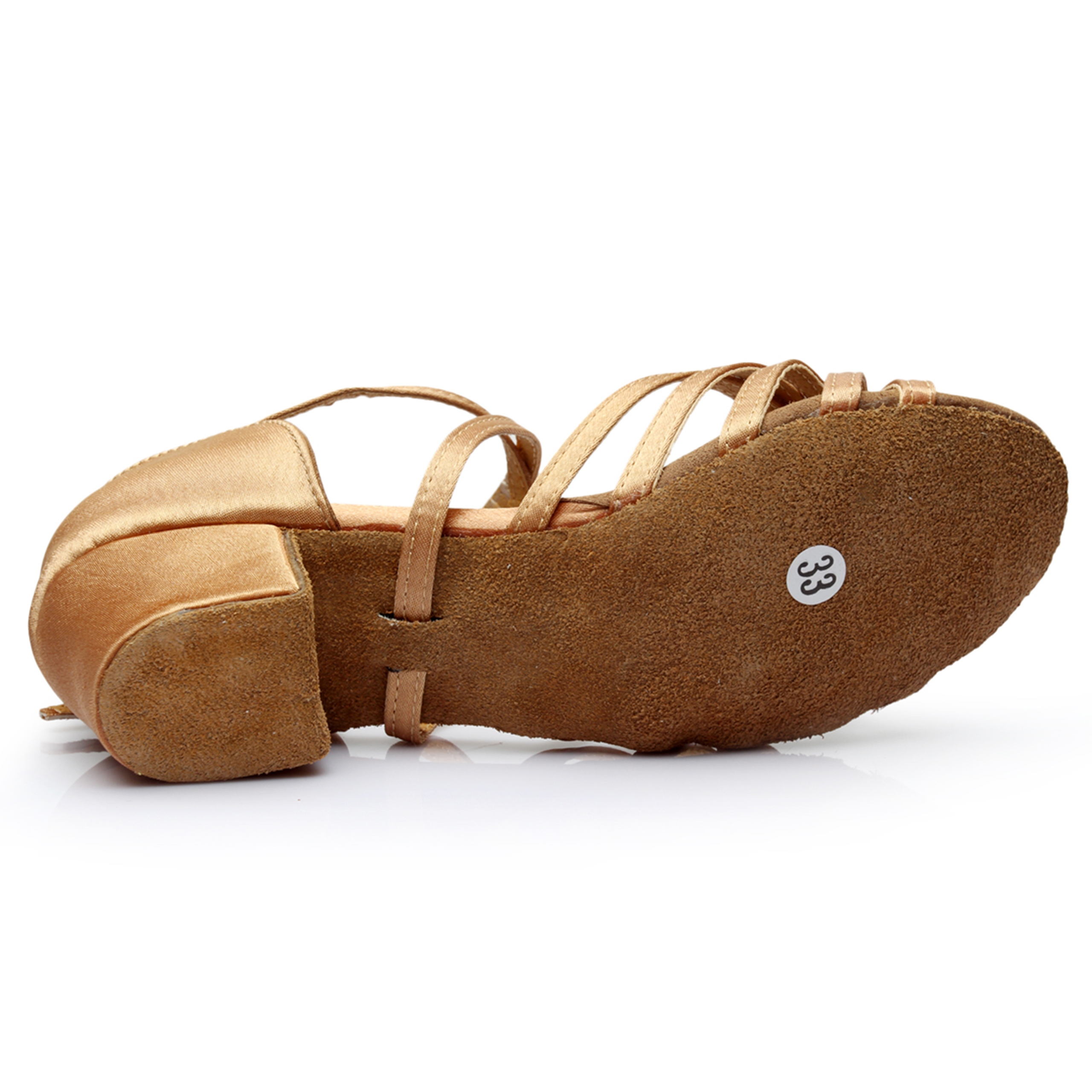 DZIEWCZĘCE BUTY NA TANIEC TOWARZYSKI LATINO JASNY BRĄZ 3CM 29 Rozmiar 29