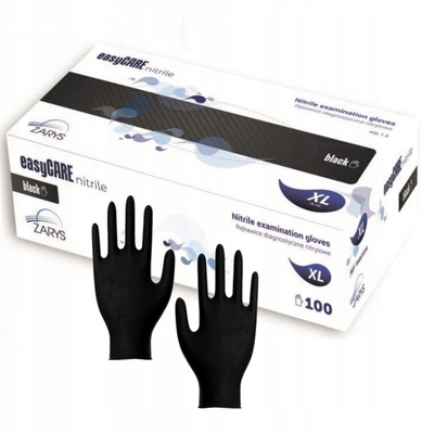 

Rękawiczki rękawice nitrylowe XL 100 szt. Czarne