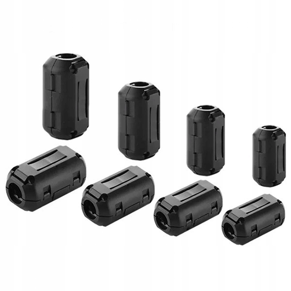 Filtr ferrytowy na kabel 11mm - zaciskany filtr magnetyczny w osłonie