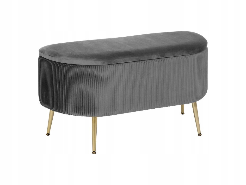 Lavica do predsiene s úložným priestorom Solaro, 100 x 40 x 53 cm