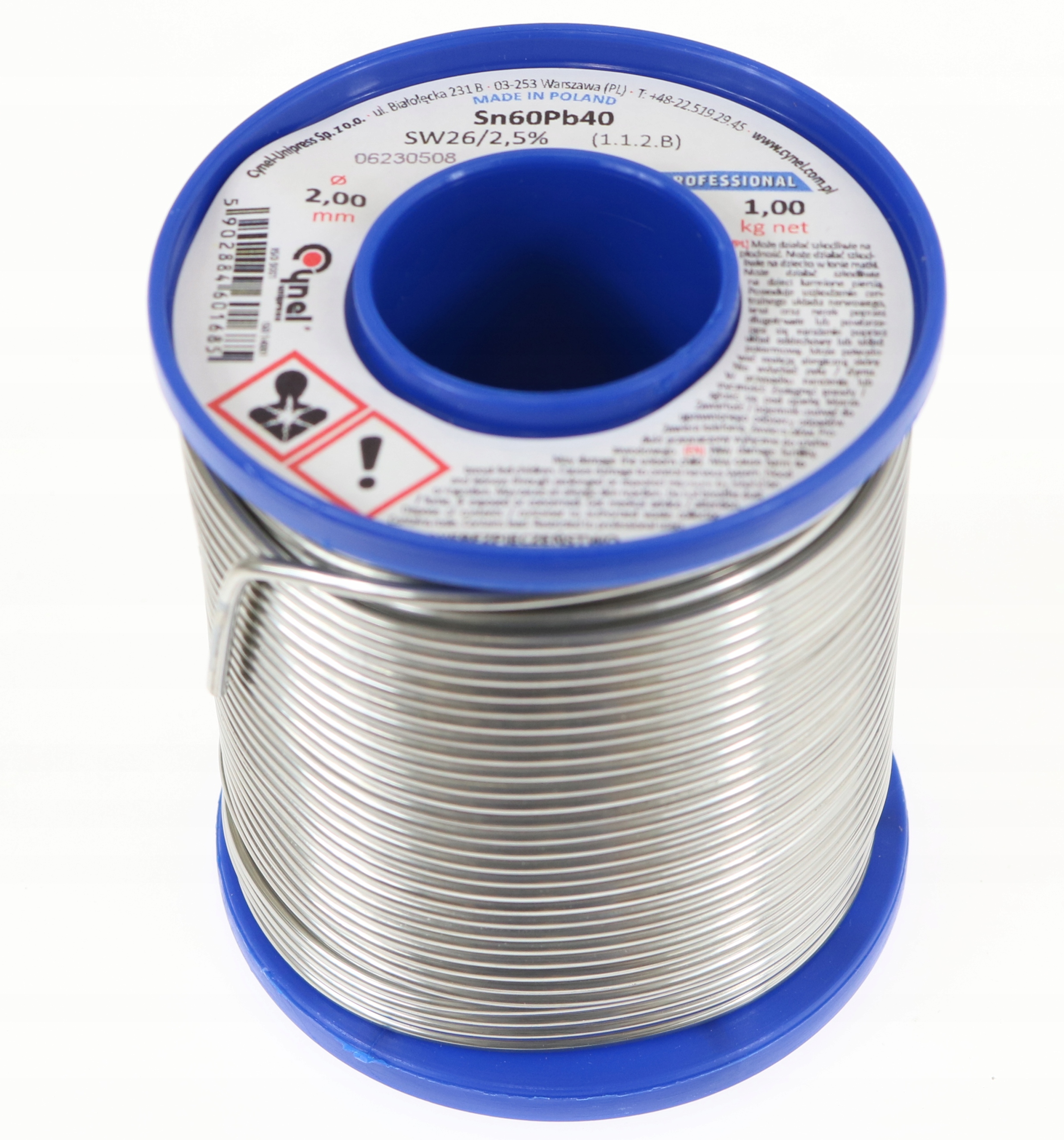

Cyna 2mm 1kg Spoiwo Lutownicze Z Topnikiem Cynel