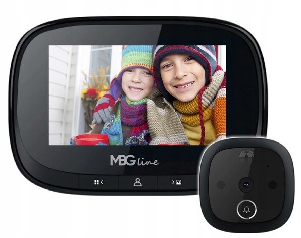 Kukátko na dveře, kamera Mbg Line SF55 Black Edition