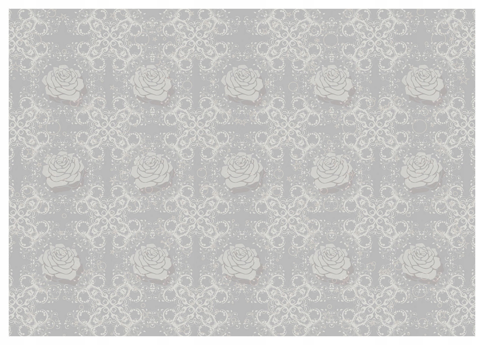 Fototapeta Šedé a bílé růže s jemnými květy vinylová 254x184 lepidlo