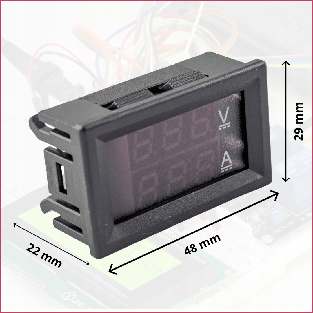 Woltomierz Amperomierz moduł panelowy 100V 10A miernik prądu napięcia LED Producent MSALAMON