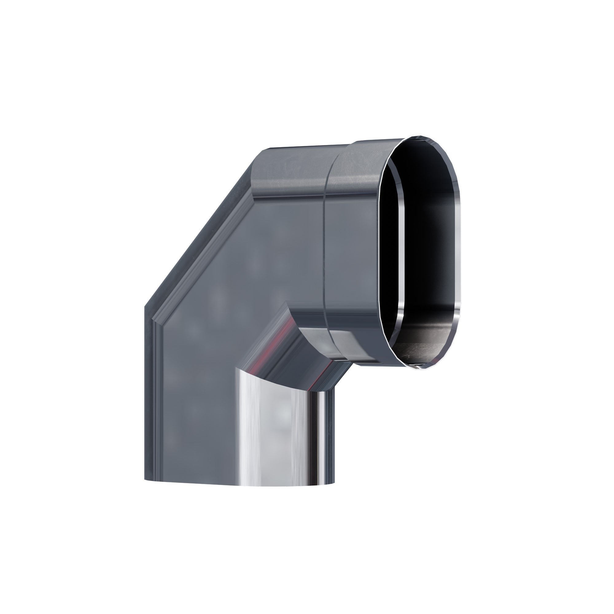 Ko Koleno žáruvzdorné oválné 110x210 mm 90 st gr 1,0 mm komínová vložka ocel