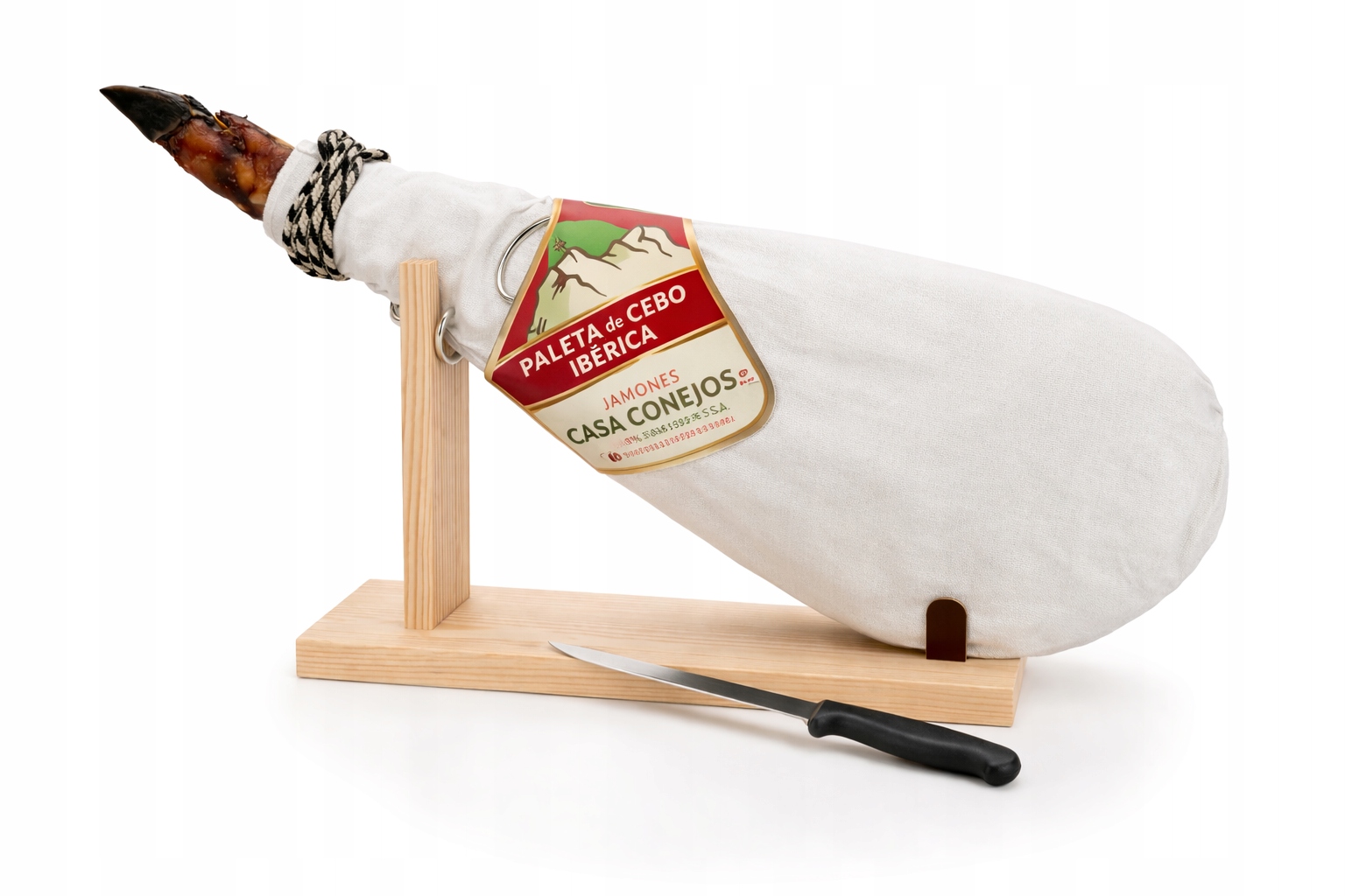 Sada Jamon Paleta Ibérico de Cebo Zrající šunka Se Stojanem