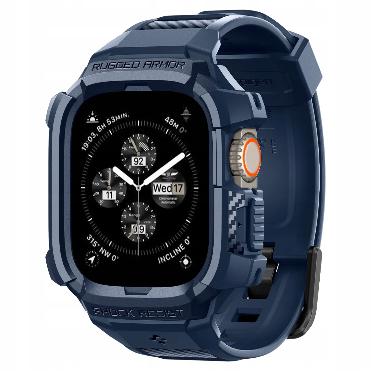 Spigen Rugged Armor Pro, granatowy Apple Watch Ultra 2/1 49 mm