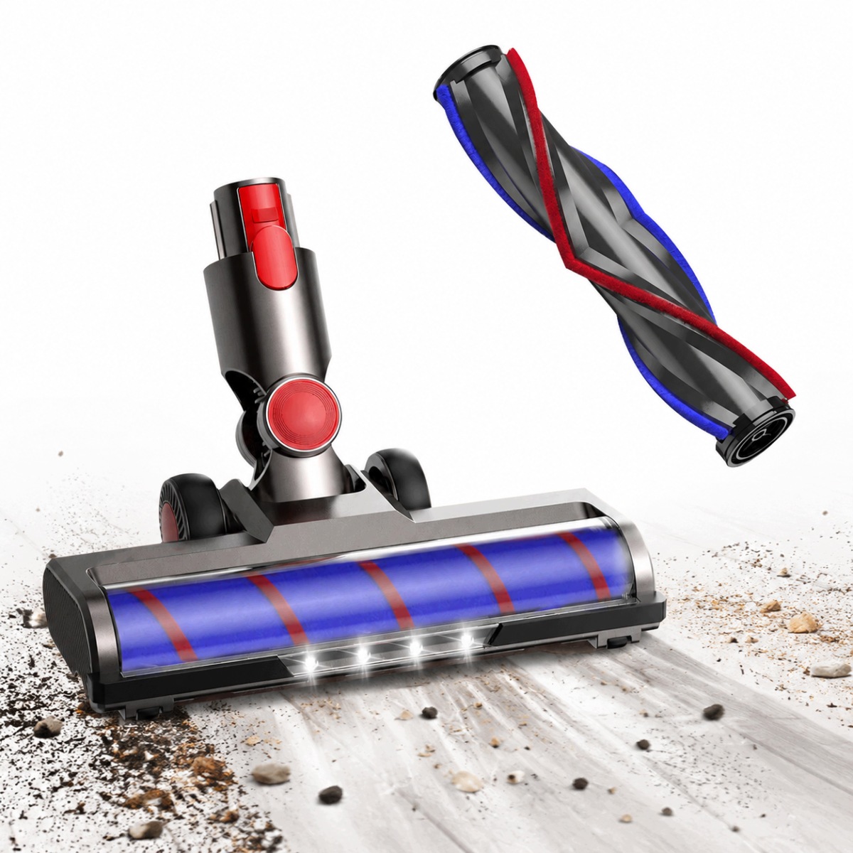 Szczotka Led do Dyson V8 V10 V11 V15 turboszczotka obrotowa do odkurzacza