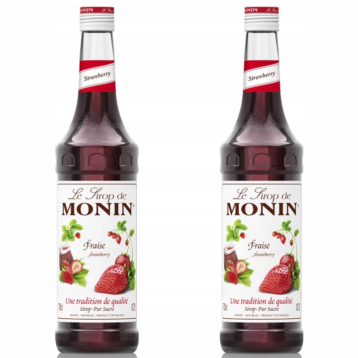 2x Syrop smakowy Monin Strawberry Truskawkowy 700 ml