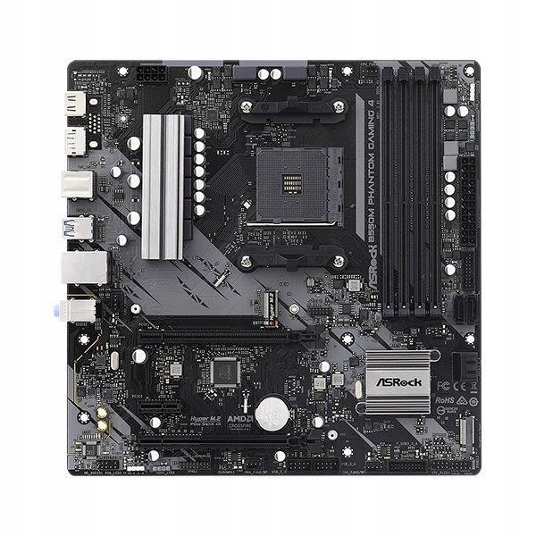 Asrock Základná Doska B550M Phantom Gaming 4 Pre Ryzen 5 7 DDR4 PCIe4 SATA3 M2