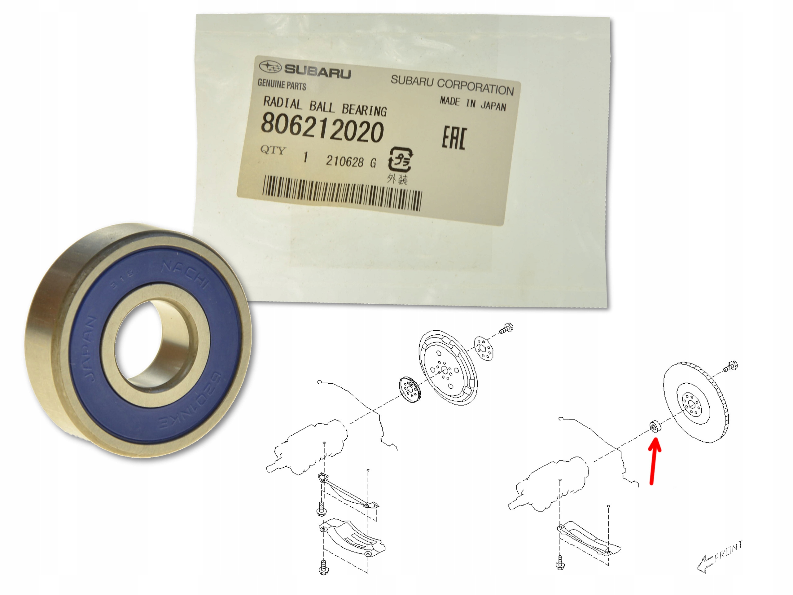 

Łożysko Koła Zamachowego 806212020 Oryginał Subaru