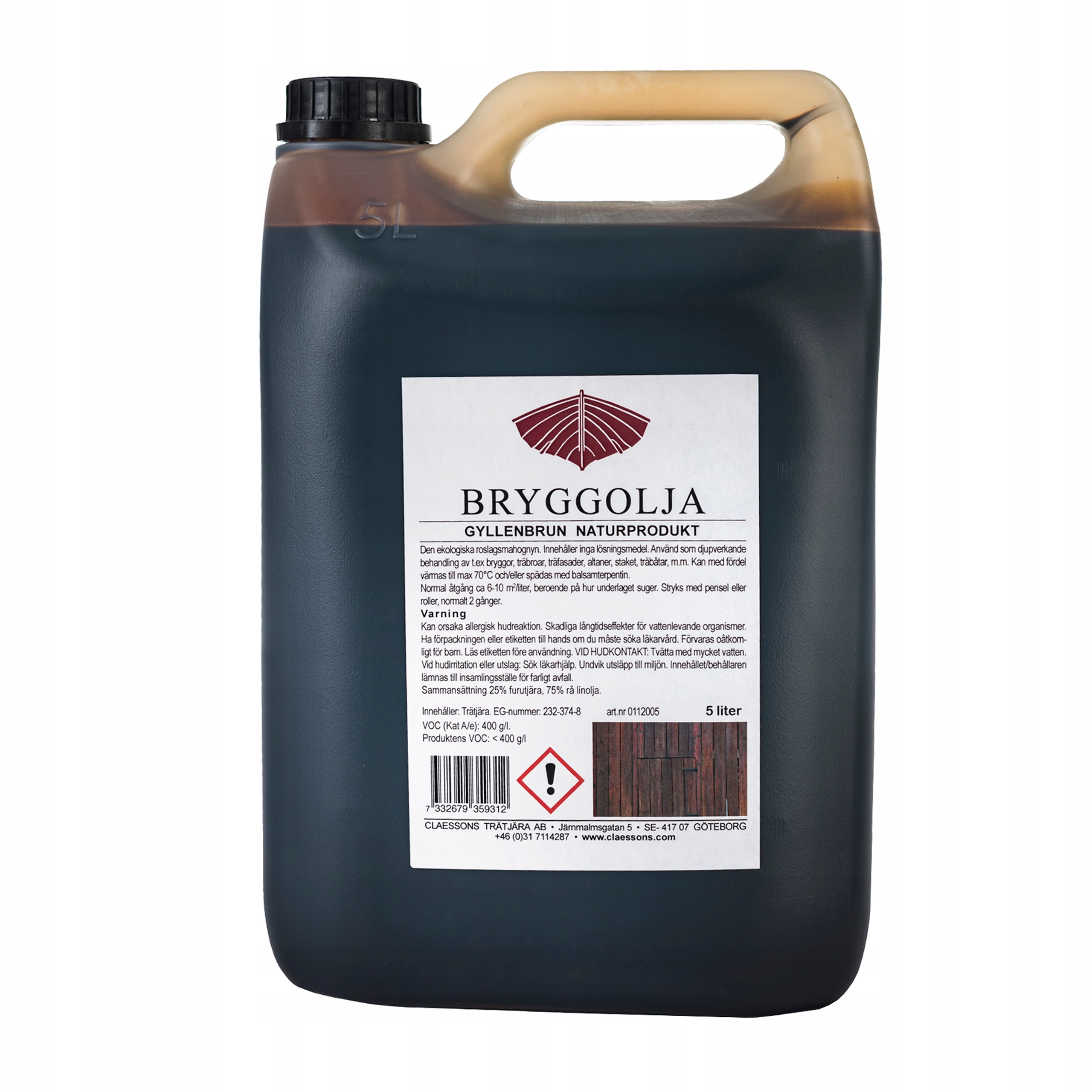 Švédský dehtový olej Bryggolja 5 l štětec bonus