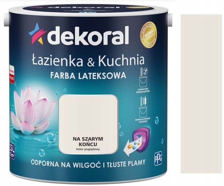 Farba Dekoral Łazienka I Kuchnia Szarym Końcu 2,5L
