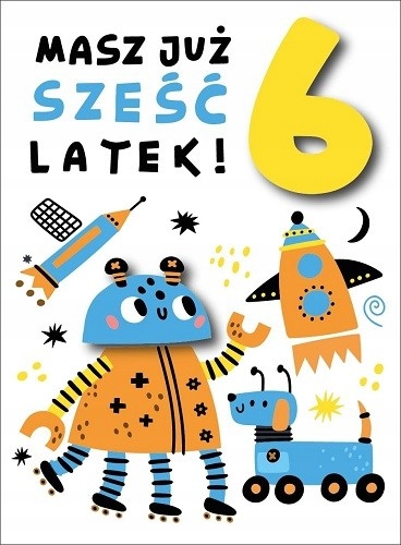 

Kartka na 6 urodziny z życzeniami kosmiczna DKP41
