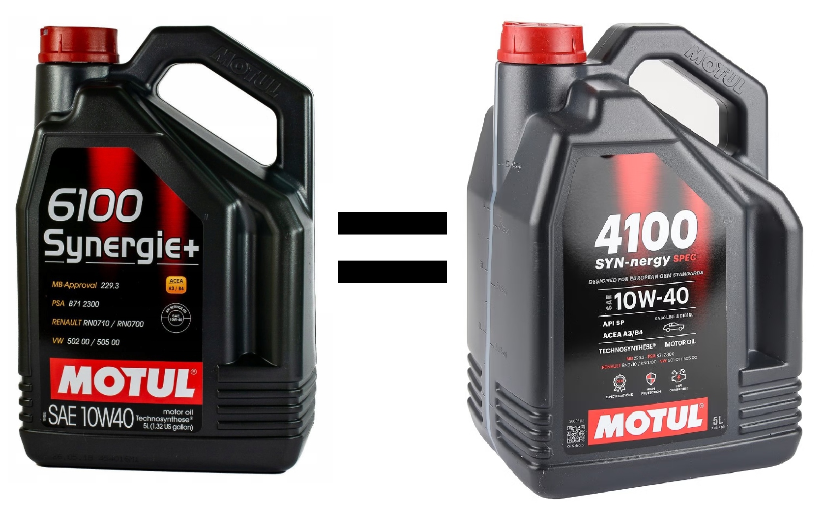 Olej Motul 4100 SYN-nergy Spec 10W40 dawniej Motul 6100 Synergie+ 5L