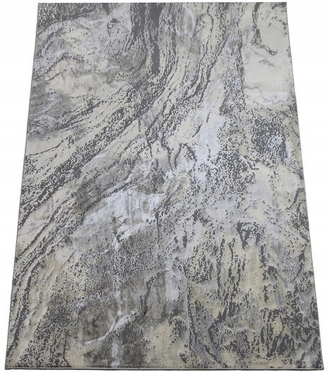 Koberec 120x180 Moderný Do Obývačky Šedý S Dvoma Úrovňami